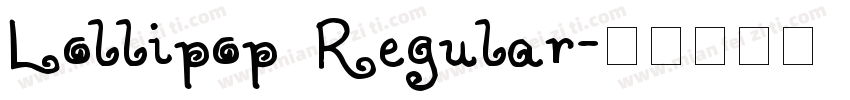 Lollipop Regular字体转换